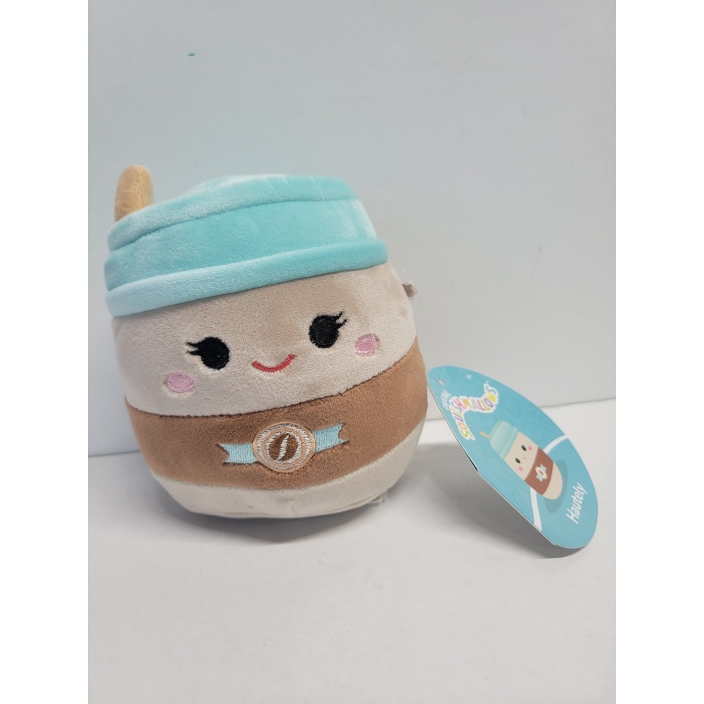 Squishmallows Hautely Iced Coffee 5 Inch Plush‎ S5 #2042 NWT Brown Blue